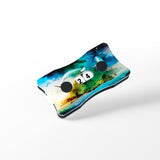 Colorful object with a scenic design and numbers on a white background