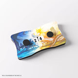 Card with dragon design and number 2/4 on a white background