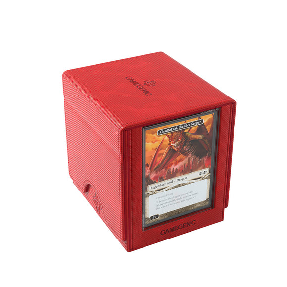 GameGenic Sidekick Pro 100+ Card Convertible Deck Box - XL Red