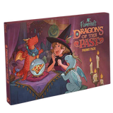 Promo pack for 'Dragons of the Past' with a witch and dragons illustration on a purple background.