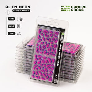 Gamers Grass Tufts: Alien Tufts- Neon 4mm- Wild