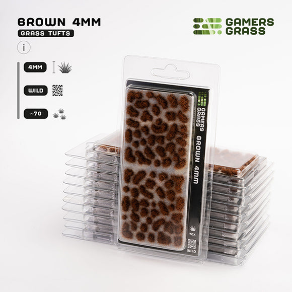 Gamers Grass Tufts: Brown 4mm- Wild