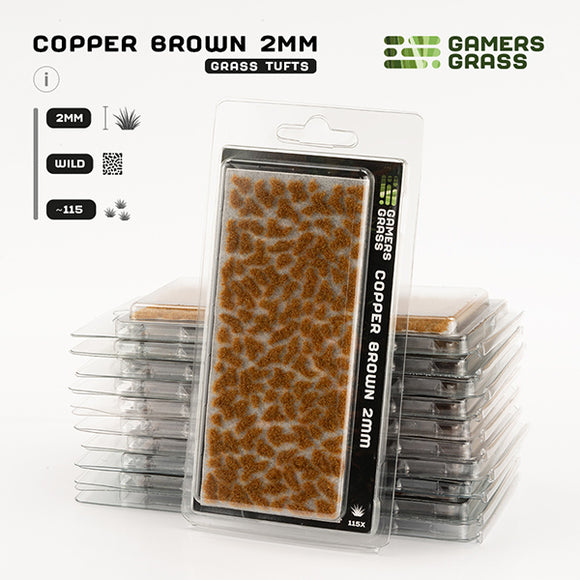 Gamers Grass Tufts: Copper Brown 2mm- Wild