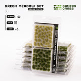 Gamers Grass Tufts: Green Meadow Set- Wild