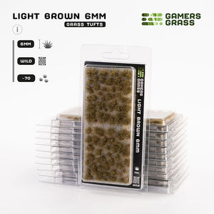 Gamers Grass Tufts: Light Brown 6mm- Wild