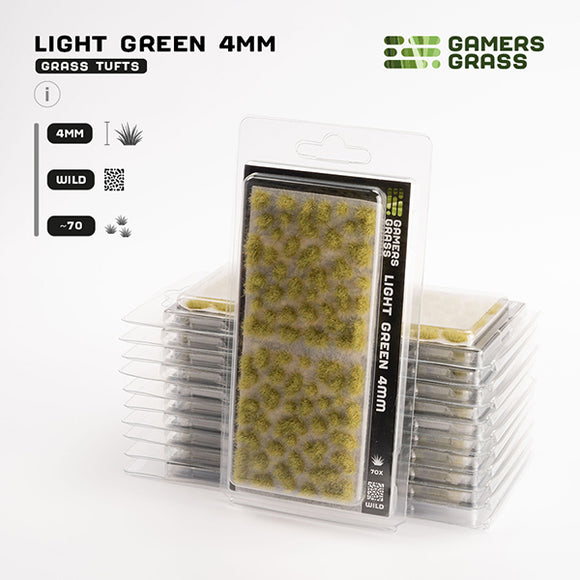 Gamers Grass Tufts: Light Green 4mm- Wild