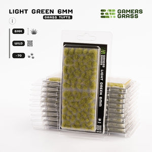 Gamers Grass Tufts: Light Green 6mm- Wild