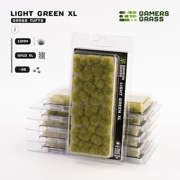 Gamers Grass Tufts: Light Green XL 12mm- Wild XL
