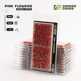 Gamers Grass Tufts: Pink Flowers- Wild