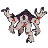 tyranid character with a purple head and red accents on a white background
