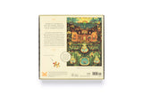 Jigsaw puzzle box with artwork on a white background
