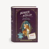 Book titled 'Murder Most Puzzling: The Missing Will' with a tiger illustration on the cover.