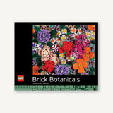 LEGO Brick Botanicals puzzle packaging with colorful floral design on a white background
