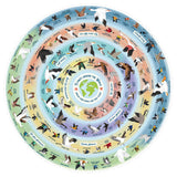 Circular diagram with various birds and text on a white background