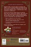 Back cover of a puzzle packaging with text and decorative elements