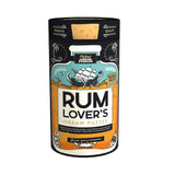 Rum Lover's jigsaw puzzle packaging with ship illustration on a white background