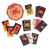 Collection of cards with various designs and colors on a white background
