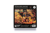 James Bond puzzle box with a colorful design and text on a white background