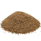 Pile of brown sand or gravel on a white background