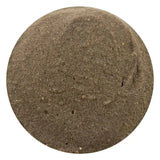 Round brown stone on a white background