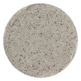 Round stone with a textured surface on a white background