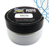 Jar of crackle paste with black lid labeled 'Arctic' on a white background