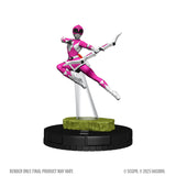 Pink Power Ranger figure on a white background