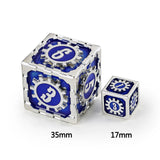 Hymgho Dice: Cogcraft Fidget Set Tesla - Blue and Silver - 1D6