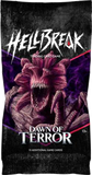 Trading card game pack titled 'Hellbreak: Dawn of Terror' with a dark and eerie design.