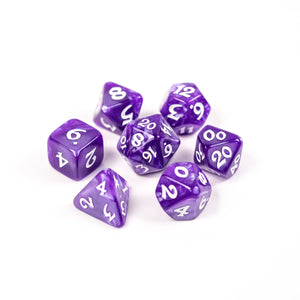 Die Hard Dice: Elessia Essentials - Purple with White (7)