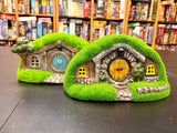 Solar Lighted Gnome Moss House - Set of 2