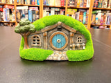 Solar Lighted Gnome Moss House - Set of 2