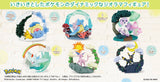 Pokémon figures in dynamic poses with Japanese text on a white background