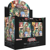 Yu-Gi-Oh! trading card game packaging with character illustrations on a white background
