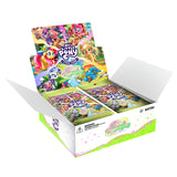 Box of My Little Pony card game packs on a white background