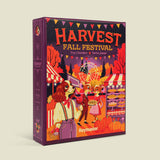 Harvest Fall Festival board game box with colorful illustration on a beige background