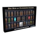 Box of 'Big Box of Dungeon Doors' with various door designs for tabletop roleplaying games.