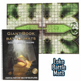 Giant Book of Battle Mats for tabletop roleplaying with Loke Battle Mats logo.