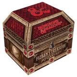 Dungeons & Dragons Fizban's Treasure box with red and gold design