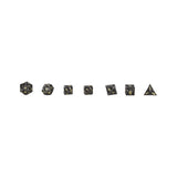 LPG Dice: Strange Aeon - Metal Set - Black/Gold (7)