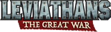 Logo of 'Leviathans: The Great War' with metallic and red design.