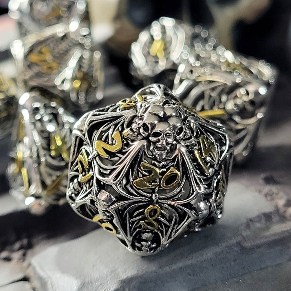 Lich's Throne Hollow Metal Dice Set