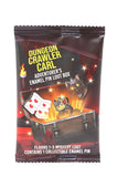 Dungeon Crawler Carl adventurer's enamel pin loot box packaging on a white background