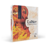 Book titled 'Luthier: The Art of the Instrument' with a violin design on the cover.