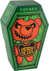 Hexagonal green packaging with a cartoon bear in a pumpkin costume and 'Deddy Bears' branding.