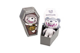 Plush toy with 'Howler' branding in a box on a white background