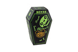 Hexagonal black and green container with 'BONES' and 'PeeDy Bears' text on a white background