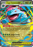 Pokémon trading card featuring Mega Venusaur EX with detailed text and graphics.