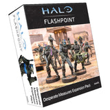 HALO Flashpoint Desperate Measures Expansion Pack with toy figures on a white background