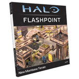 Halo Flashpoint New Mombasa Terrain book cover with game layout illustration